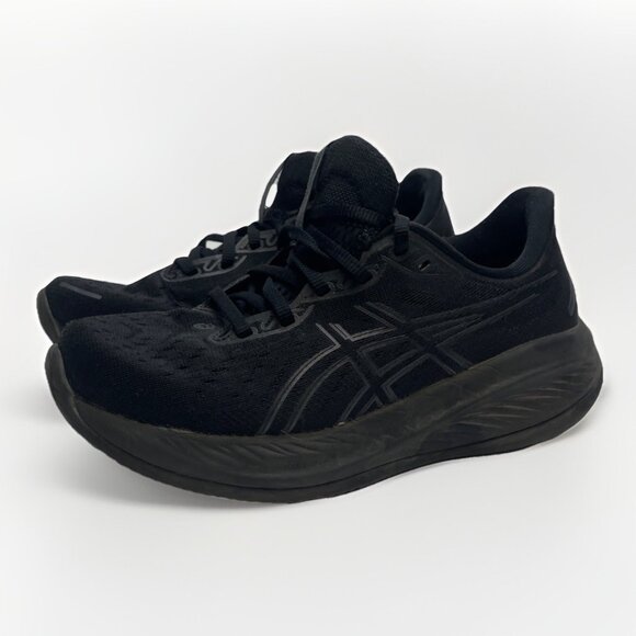 Asics Gel-Cumulus 26 Running Shoes Women’s Sz 7 US Triple Black Lightweight - Picture 1 of 15